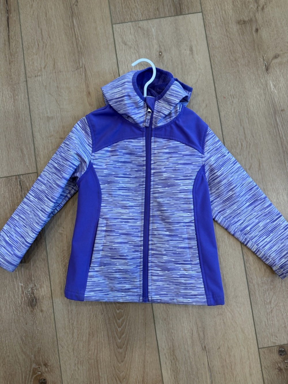Free Country Plush Hooded Jacket in Deep Purple